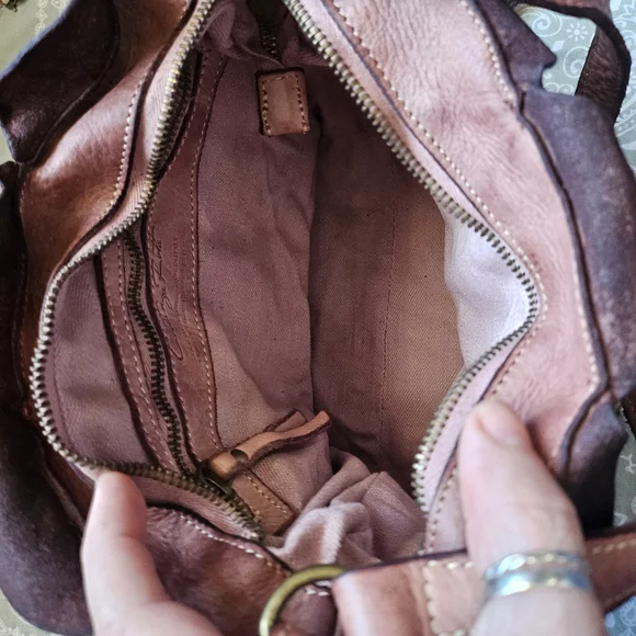 Pink Leather Appliqué Bag - Picture 6 of 10